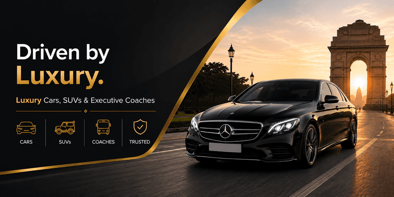 Luxury Travel and Car Rentals Banner